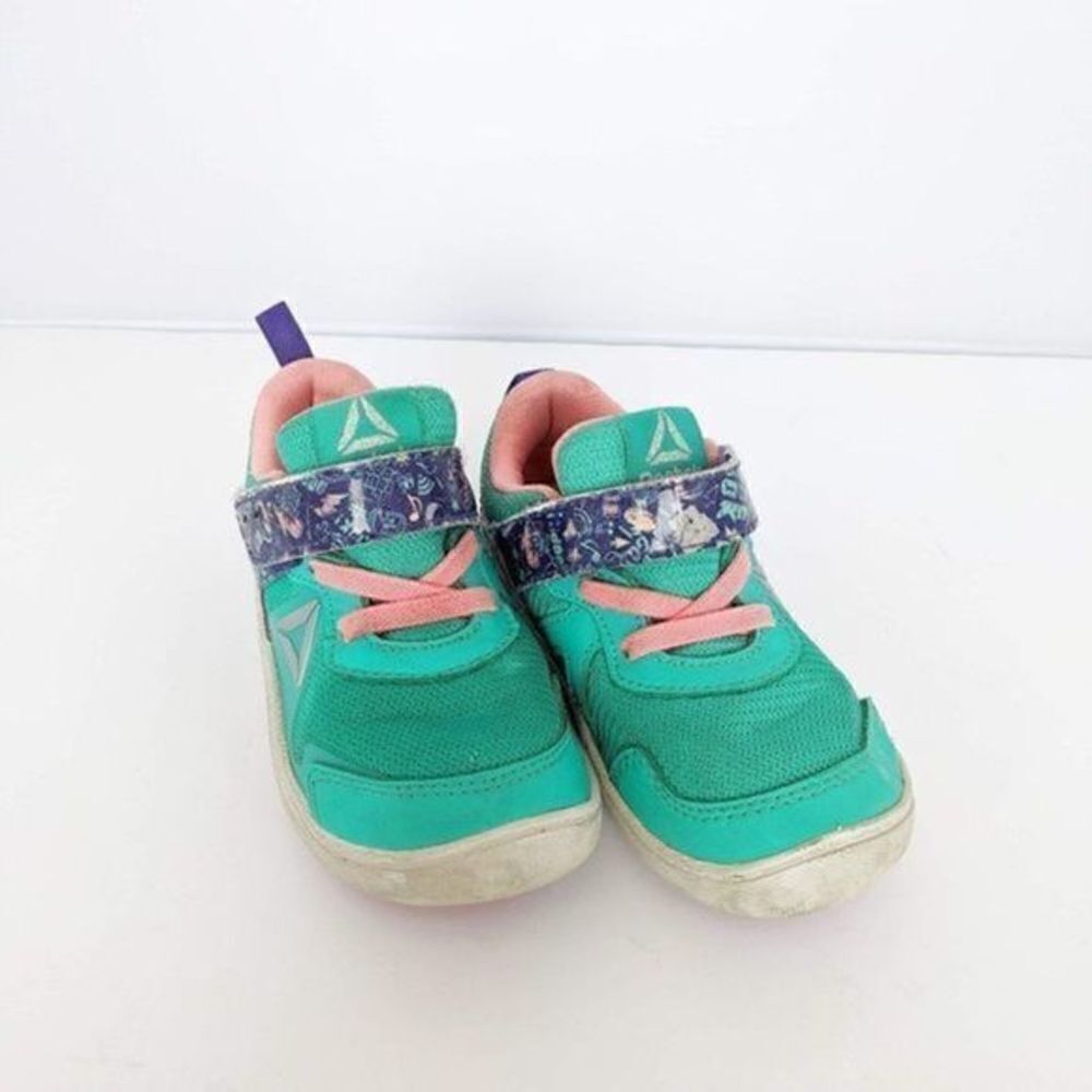 Reebok Green Emoji Sneakers Tennis Shoes Toddler 8